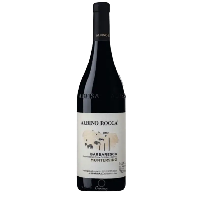 Albino Rocca Barbaresco Montersino 2016 red wine bottle – elegant Nebbiolo from Piedmont, Italy