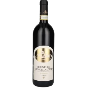 Altesino Brunello di Montalcino Riserva 2016 red wine bottle – award-winning 96+ point Tuscan Sangiovese