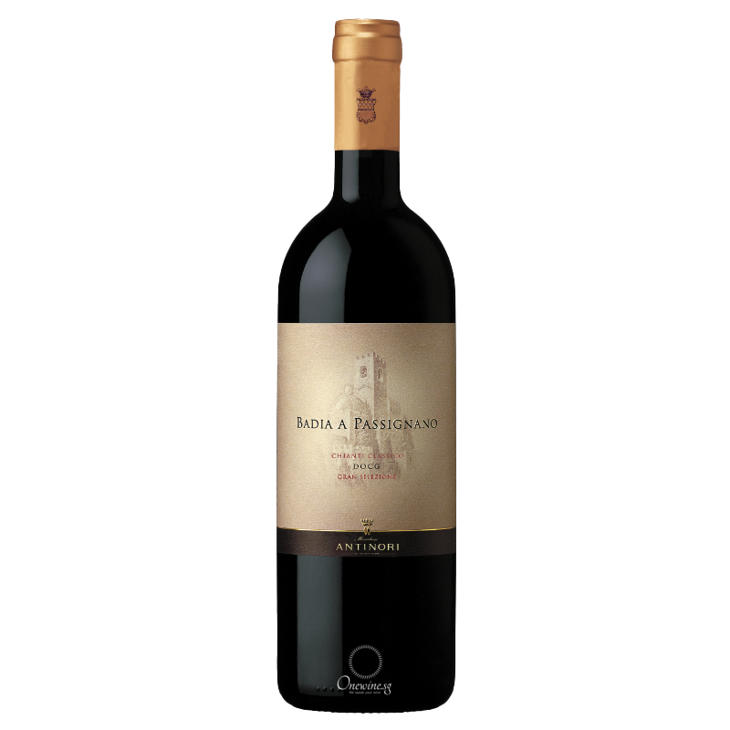 Bottle of Antinori Chianti Classico Gran Selezione Badia a Passignano 2015 red wine