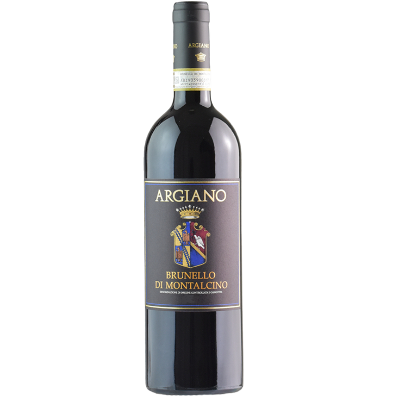 Bottle of Argiano Brunello di Montalcino 2017 red wine