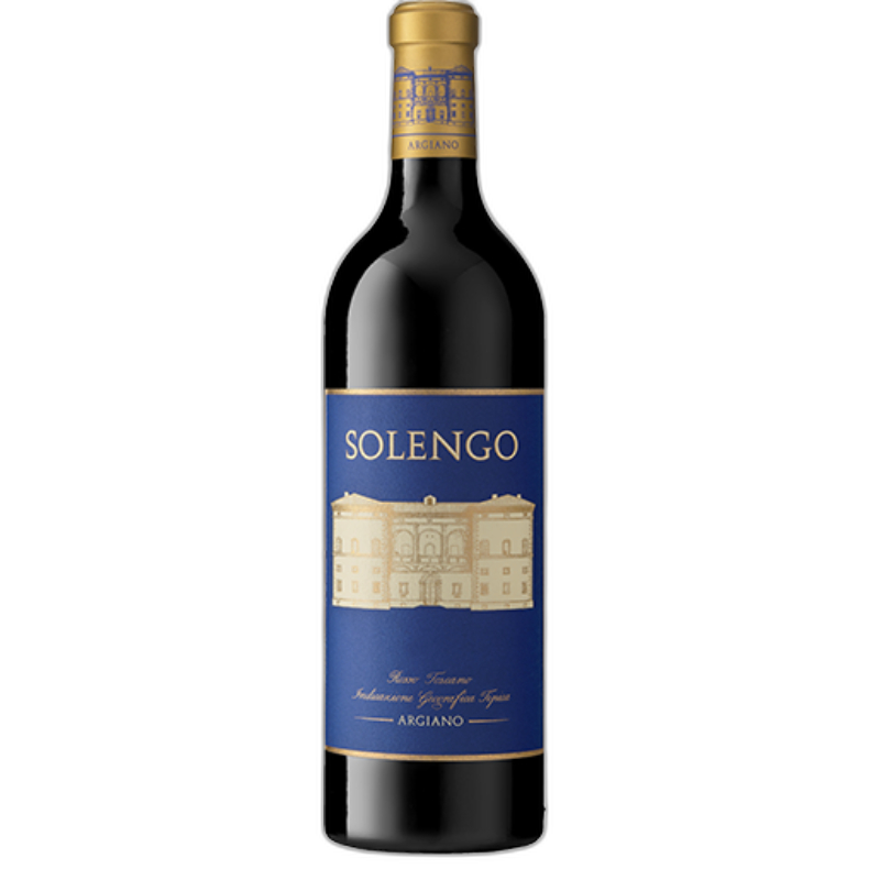 Bottle of Argiano Solengo IGT Toscana 2019 red wine