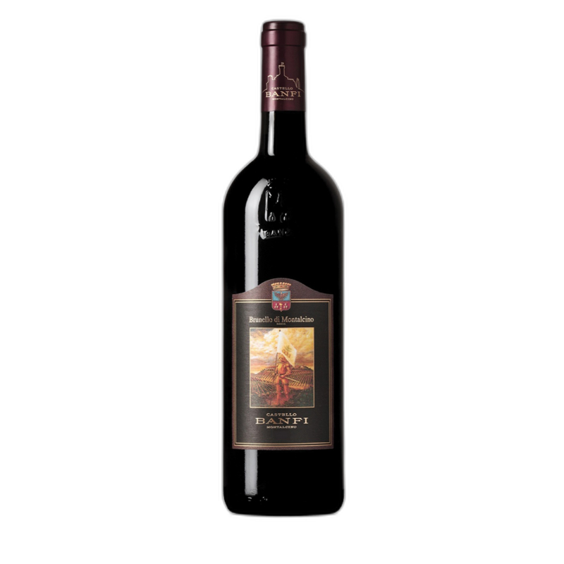Bottle of Banfi Brunello di Montalcino 2016 red wine