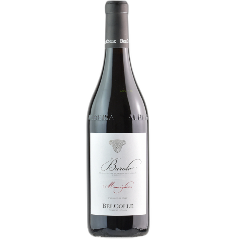 Bottle of Bel Colle Barolo Monvigliero DOCG 2018 red wine