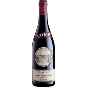 Bottle of Bertani Amarone della Valpolicella Classico 2012 red wine
