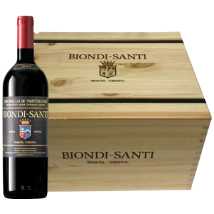 Bottle of Biondi Santi Brunello di Montalcino Annata 2015 red wine