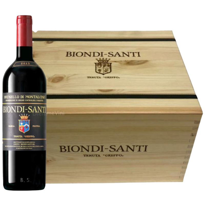 Bottle of Biondi Santi Brunello di Montalcino Annata 2015 red wine