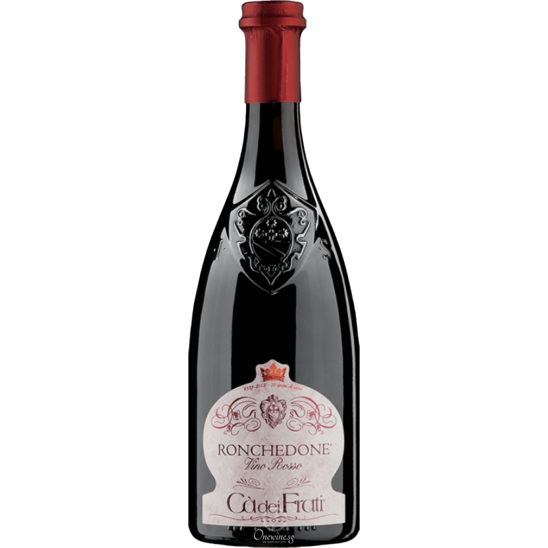 Bottle of Ca’ dei Frati Ronchedone 2018 red wine