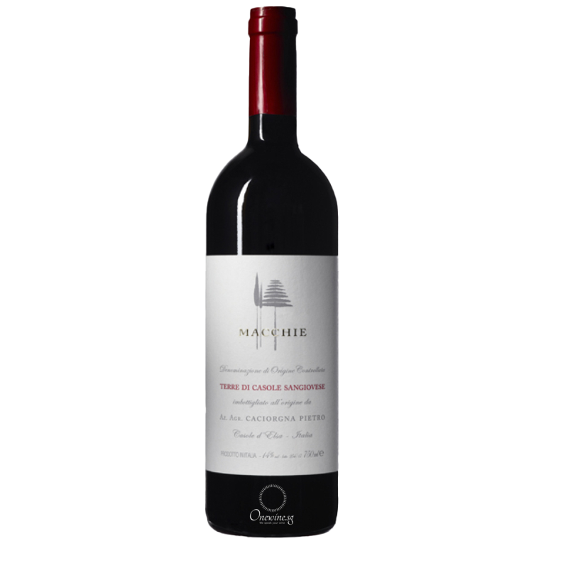 Bottle of Caciorgna Pietro Macchie IGT Toscana Rosso 2004 red wine