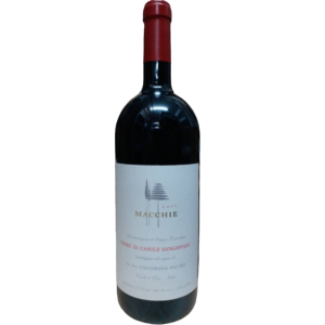 Magnum bottle of Caciorgna Pietro Macchie Sangiovese Terre di Casole DOC 2018 red wine