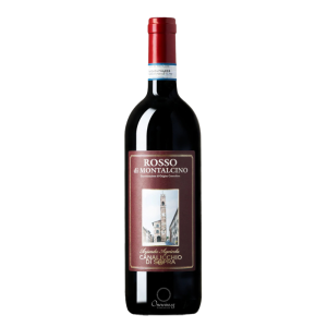 Bottle of Canalicchio di Sopra Rosso di Montalcino 2019 red wine