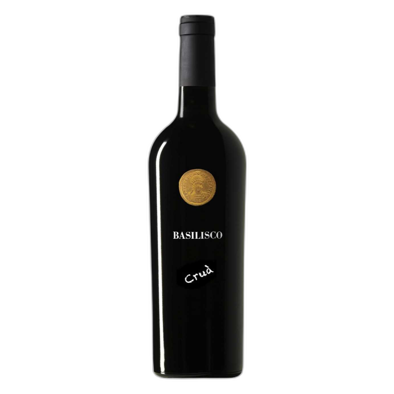 Bottle of Basilisco Aglianico del Vulture Superiore Cruà 2016 red wine